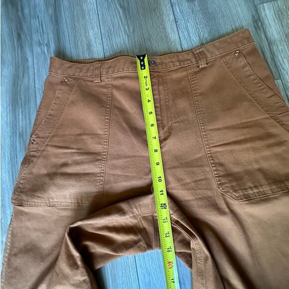 Duluth Trading Women's Flex Fire Hose Wide Leg Crop Pant Cider Orange size 16 - Picture 7 of 13